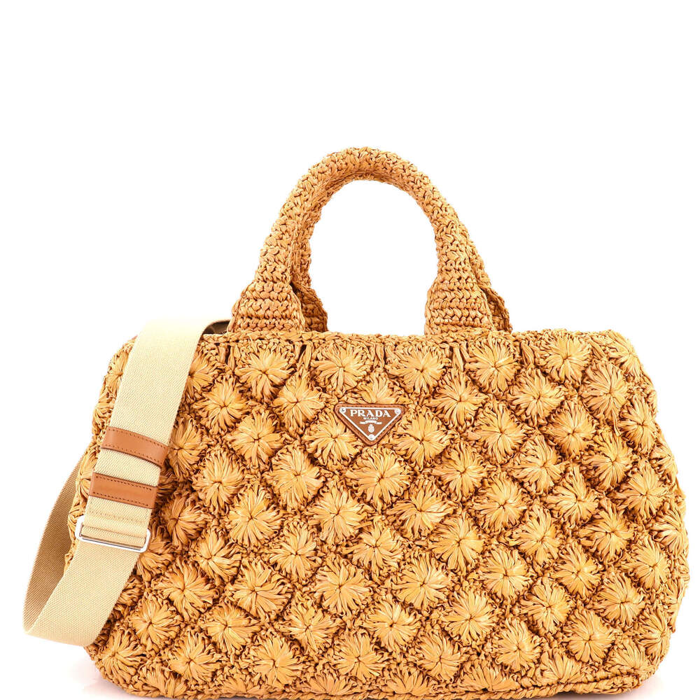Prada Large Canapa Convertible Tote